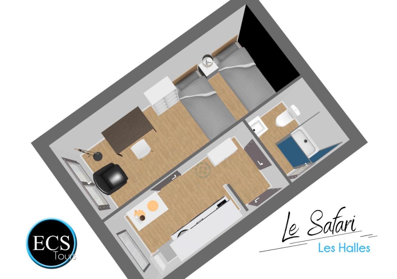 "Le Safari" - 2 Lits - Au Coeur Du Vieux Tours Apartment Exterior photo